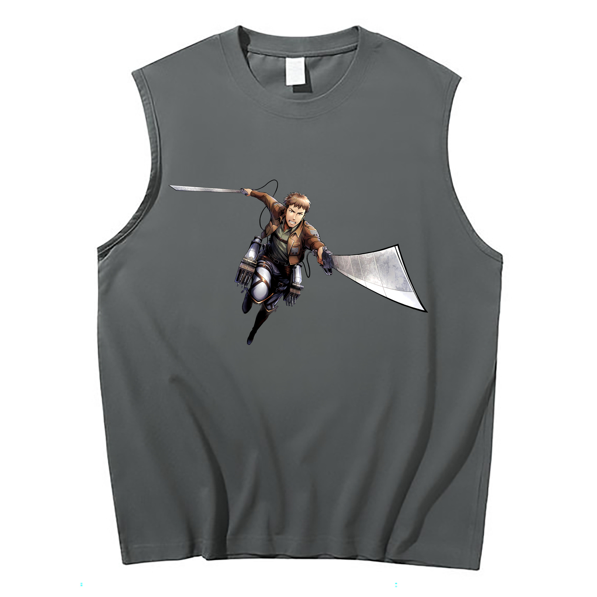 （画像用） 進撃の巨人 Attack on Titan コットン100％タンクトップ（フロントプリント）